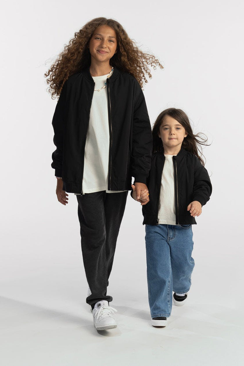 Bomber Jacket With Side Zips
