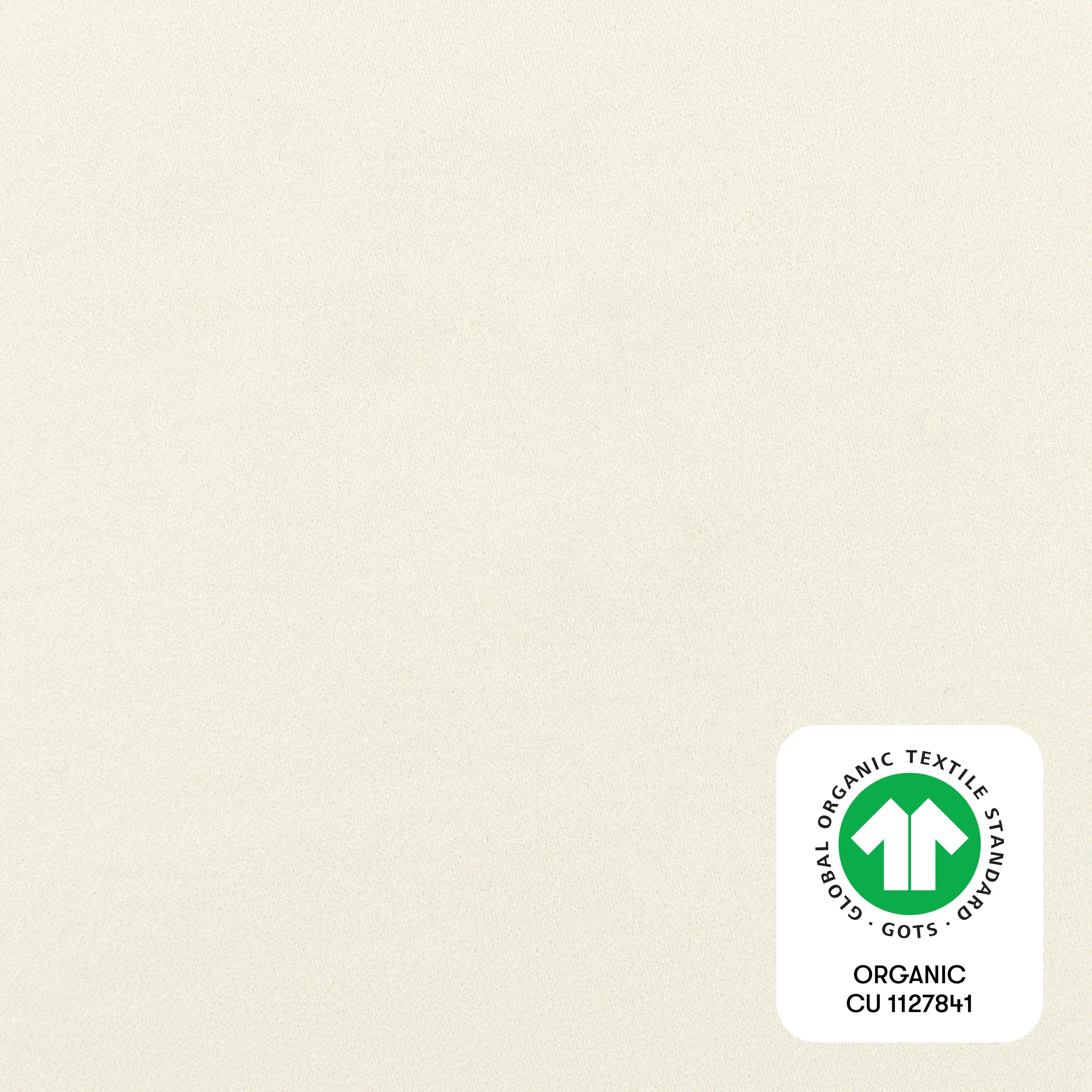 All-Stages Midi Crib Sheet in GOTS Certified Organic Brushed Cotton in Ivory