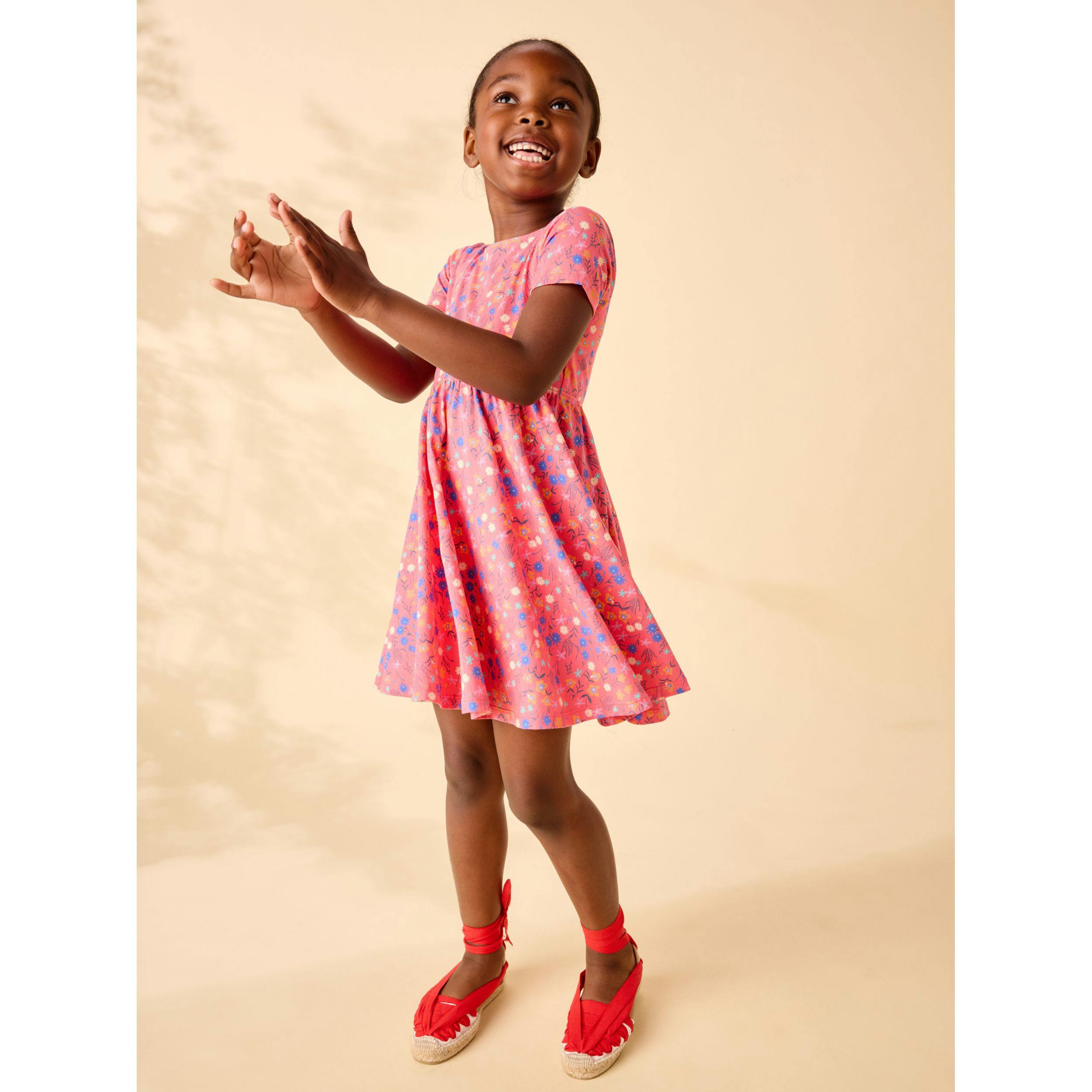 Twist Back Ballet Dress, Malindi Wildflowers