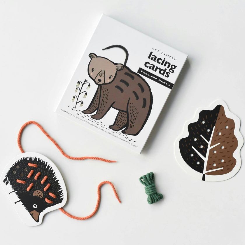 Woodland Lacing Cards