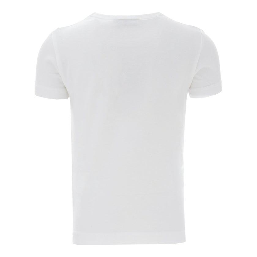White Solid Cotton T-Shirt