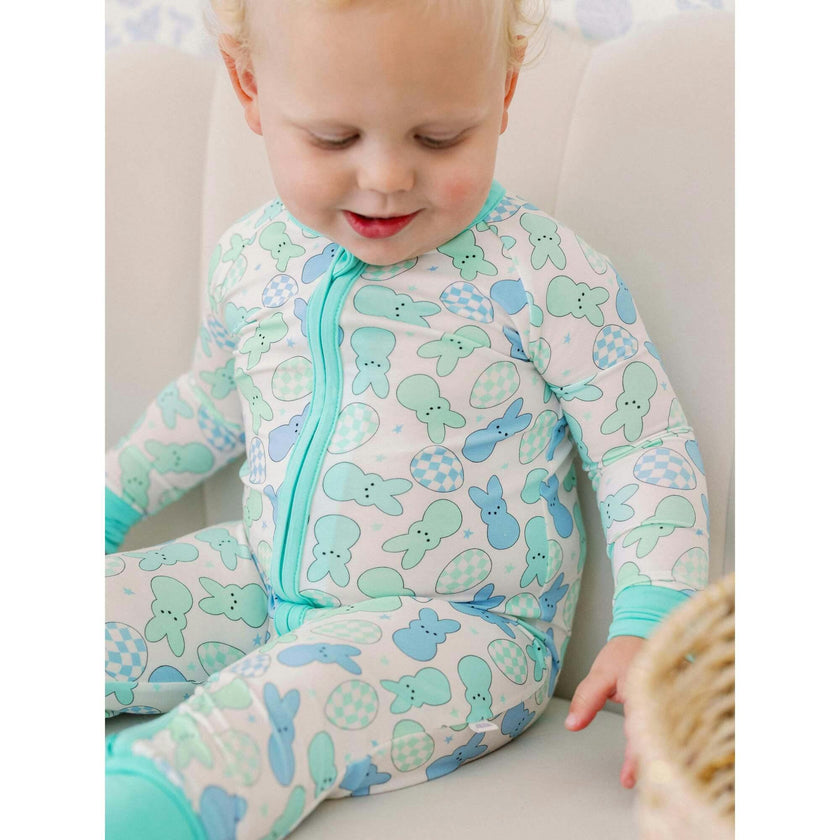 Rockin Bunny Bamboo Zipper Romper