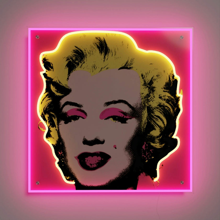 Marilyn Monroe Small by Andy Warhol LED neon sign