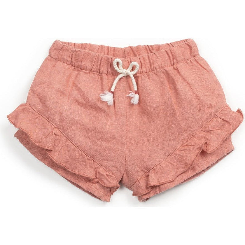 Bow Waist Ruffle Waist Shorts