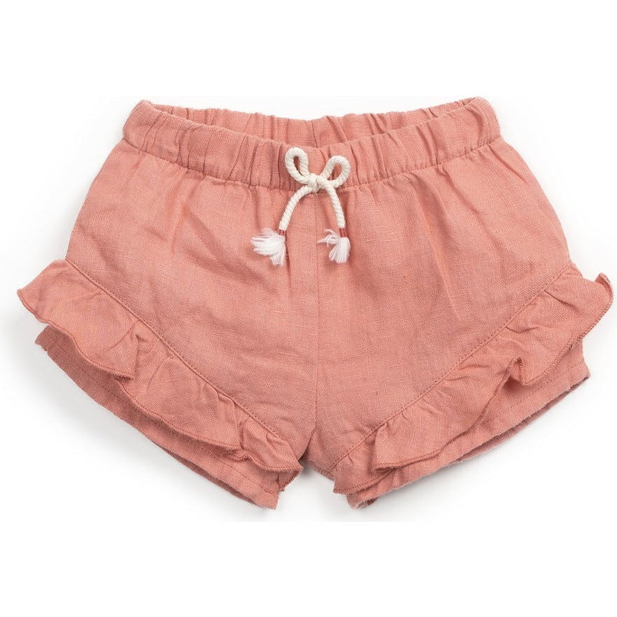 Bow Waist Ruffle Waist Shorts