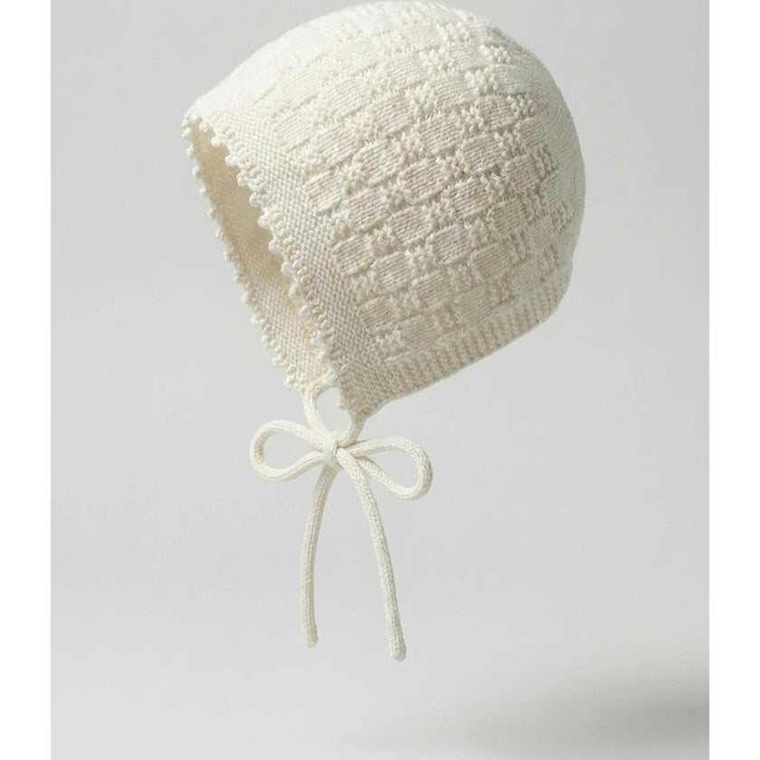 The Aspen Cashmere Baby Bonnet | Cream