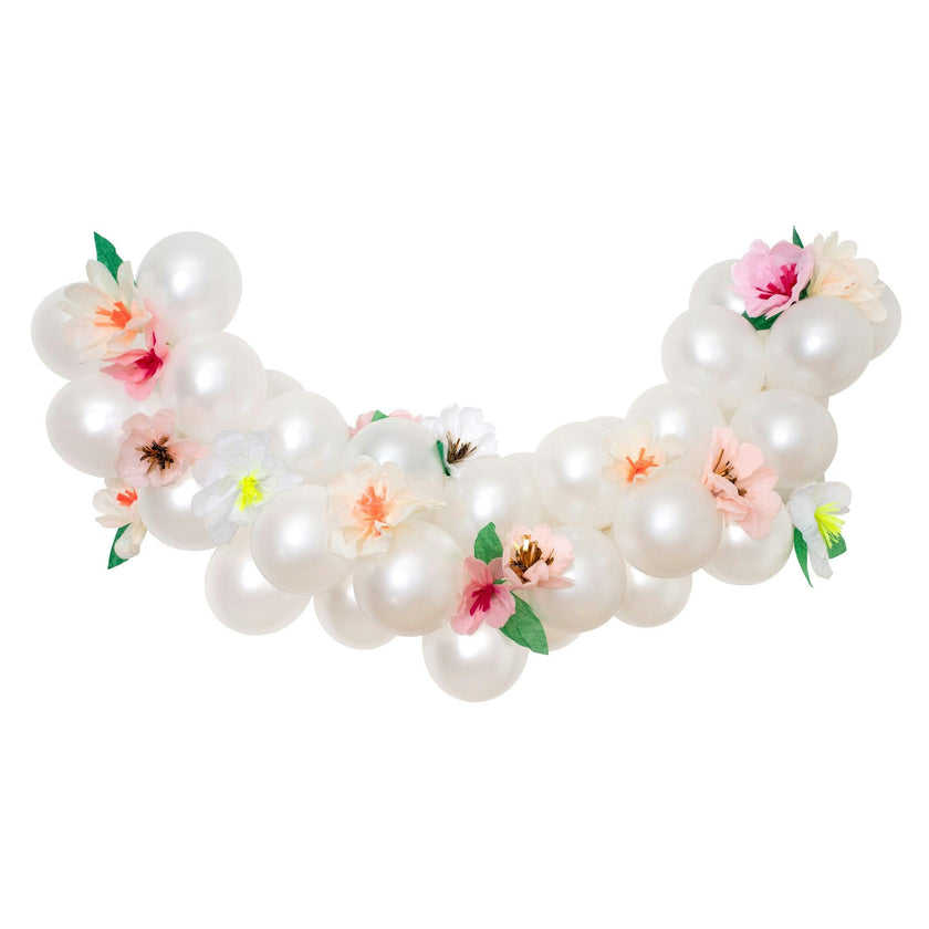 Blush Floral Balloon Garland Kit