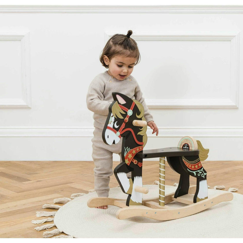 Classic Wooden Rocking Horse