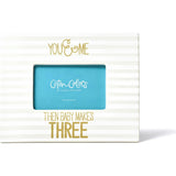 You & Me Then Baby Makes Three Striped Frame