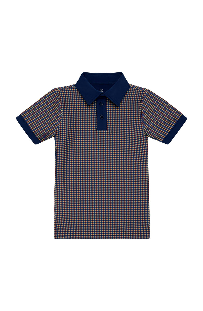 gingham polo shirt