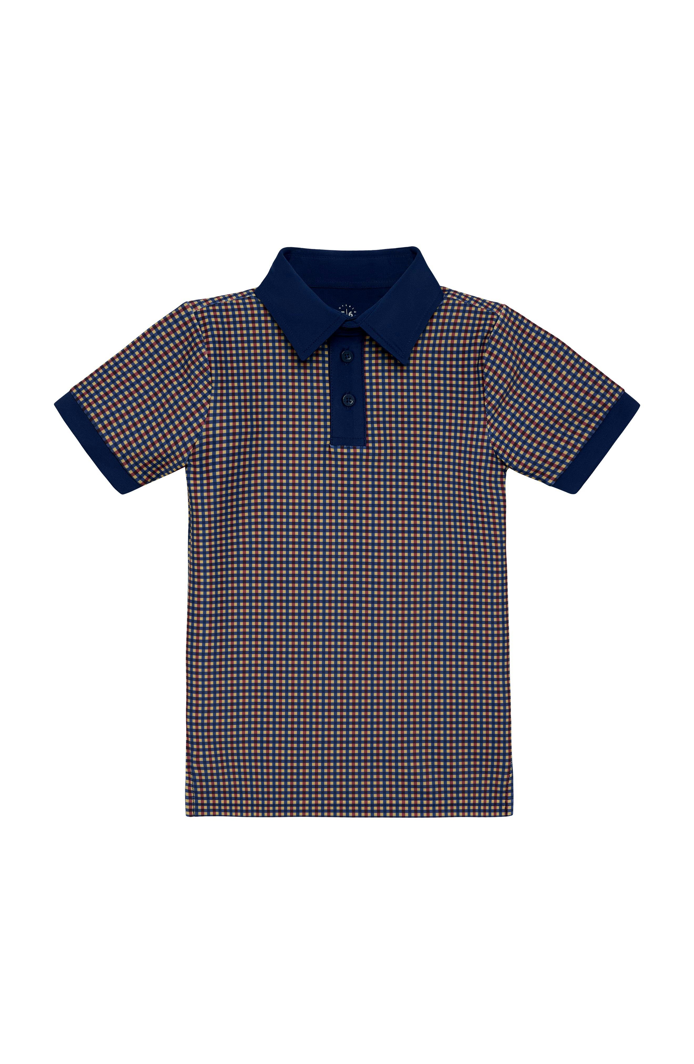 gingham polo shirt