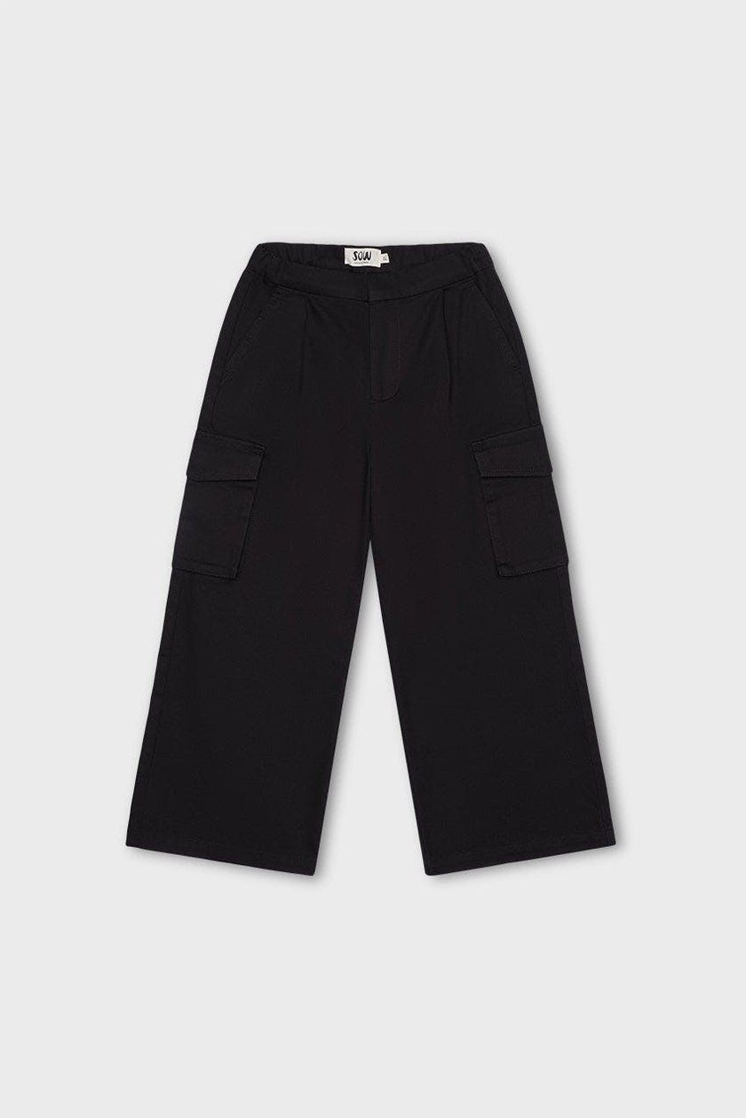 Organic Cotton Wide Leg Cargo Pant