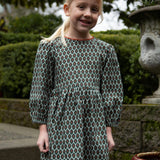 Phoebe Long Sleeves Dress | Green Motif