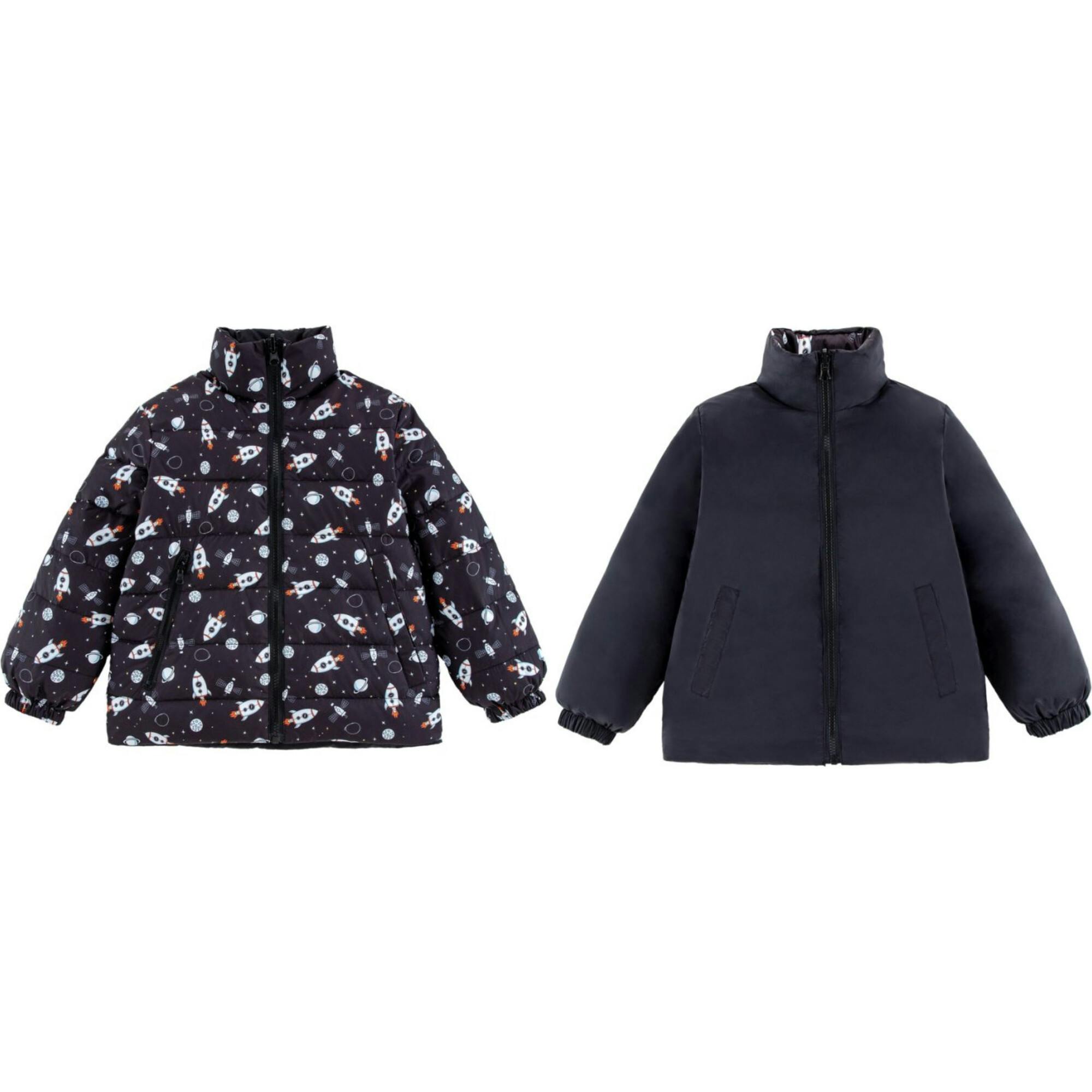 Blake Reversible Down Puffer, Black