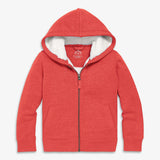 Kids teddy fleece-lined zip hoodie