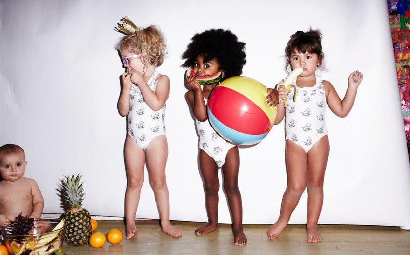 Girls Logo Swimsuit