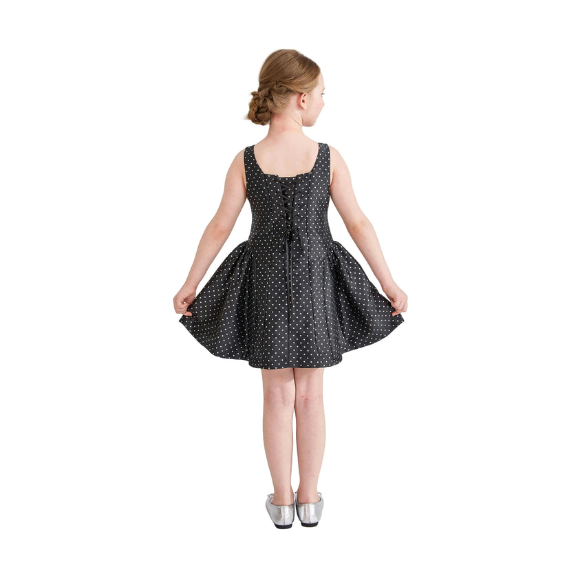 Black Vivienne Polka Dot Dress