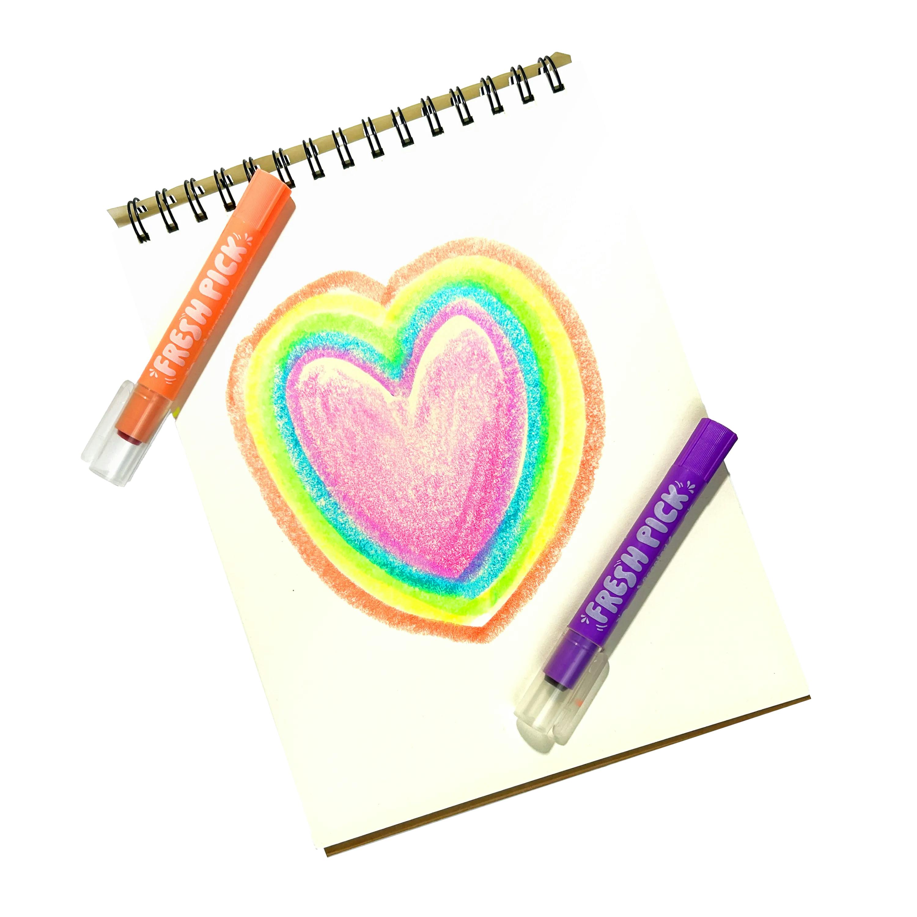 Fresh Pick Apple Scented Gel Crayons - Set of 6