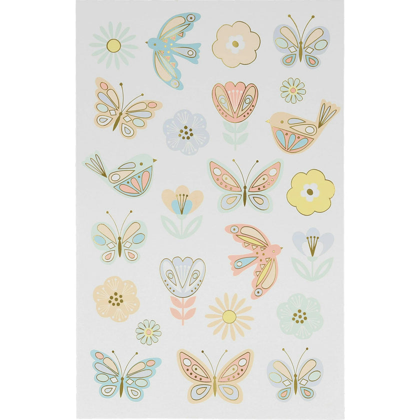 Birds & Butterflies Tattoo Sheets