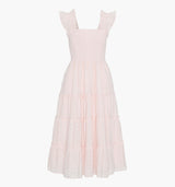 The Ellie Nap Dress - Pink Broderie Voile