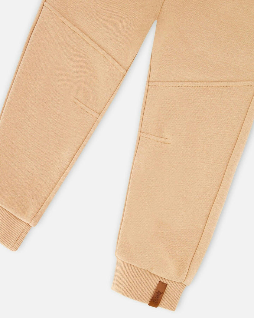 French Terry Sweatpants With Cross Seams