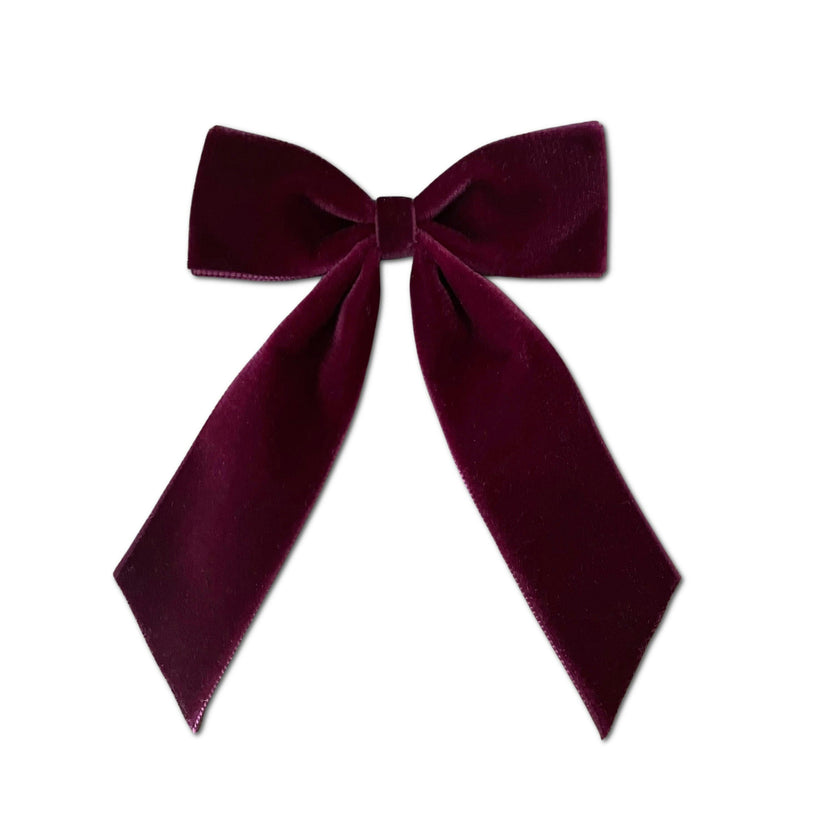 Big Velvet Bow, Burgundy