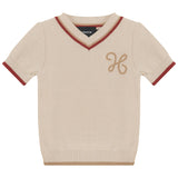 Contrast Trim Knit Top