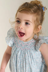 Hand-Smocked Baby Bubble - Wren