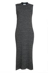 Women's Isla Lurex Wavy Rib Knit Long Tank Sweater Dress