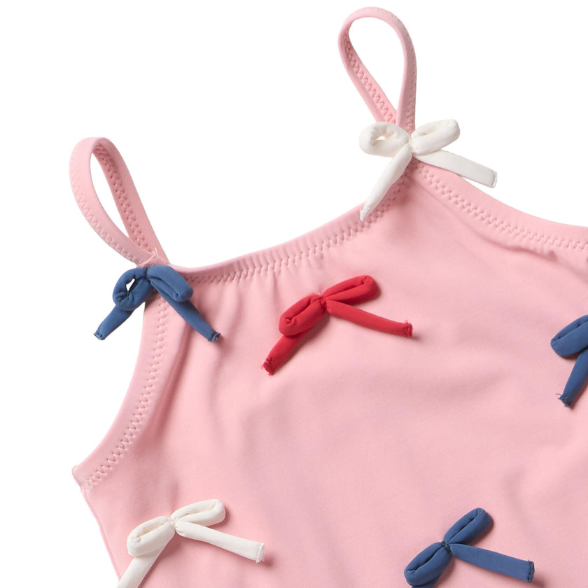 Girls Lottie Suit - Pink Bows