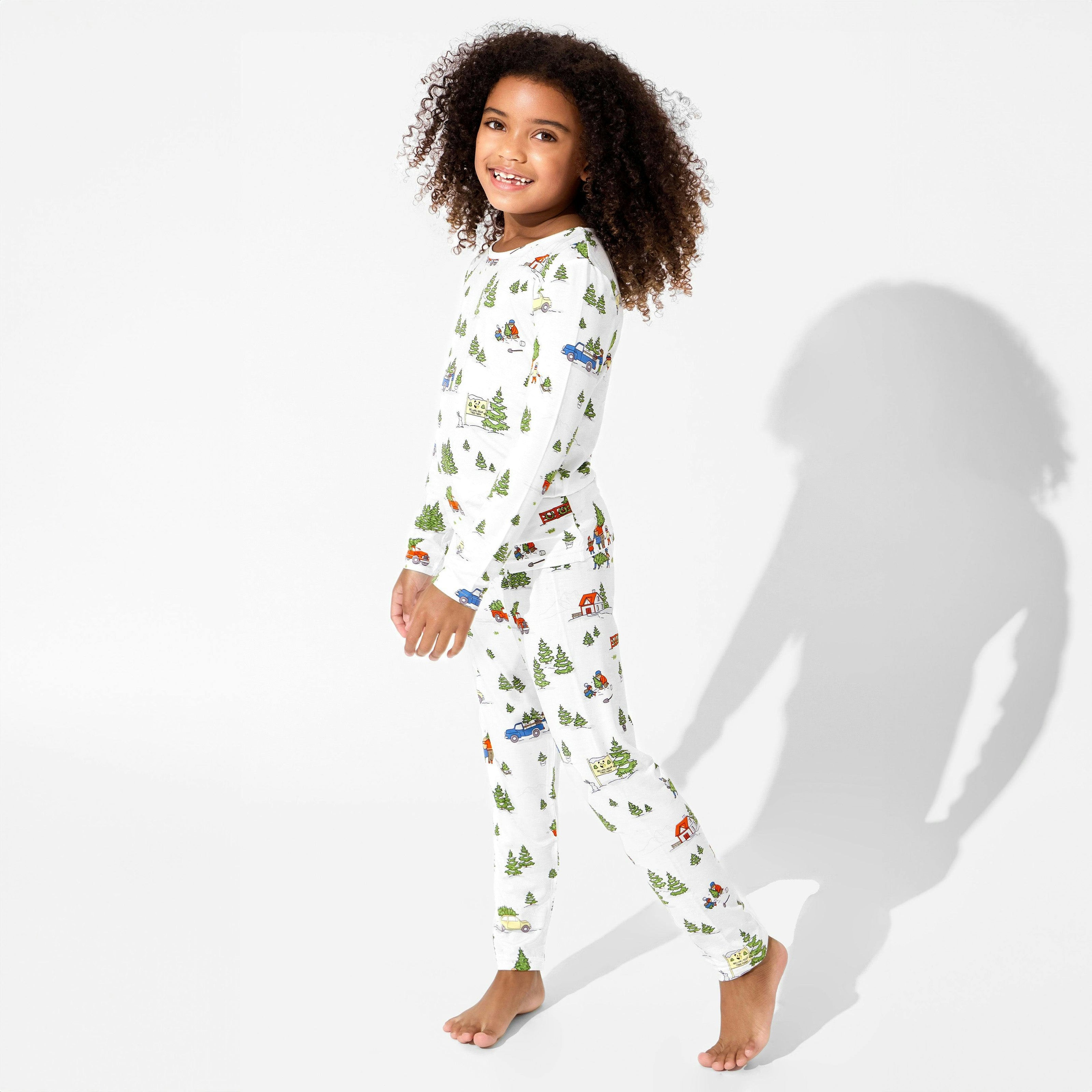 Christmas Tree Farm Bamboo Kids Pajamas