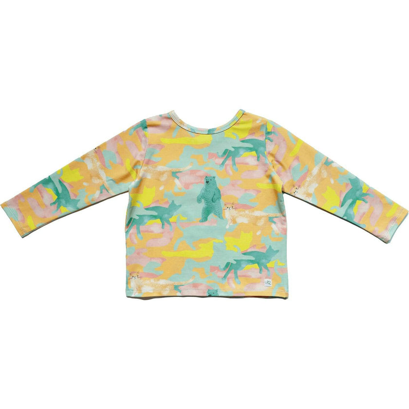 Billie Print Long Sleeve Pocket Tee