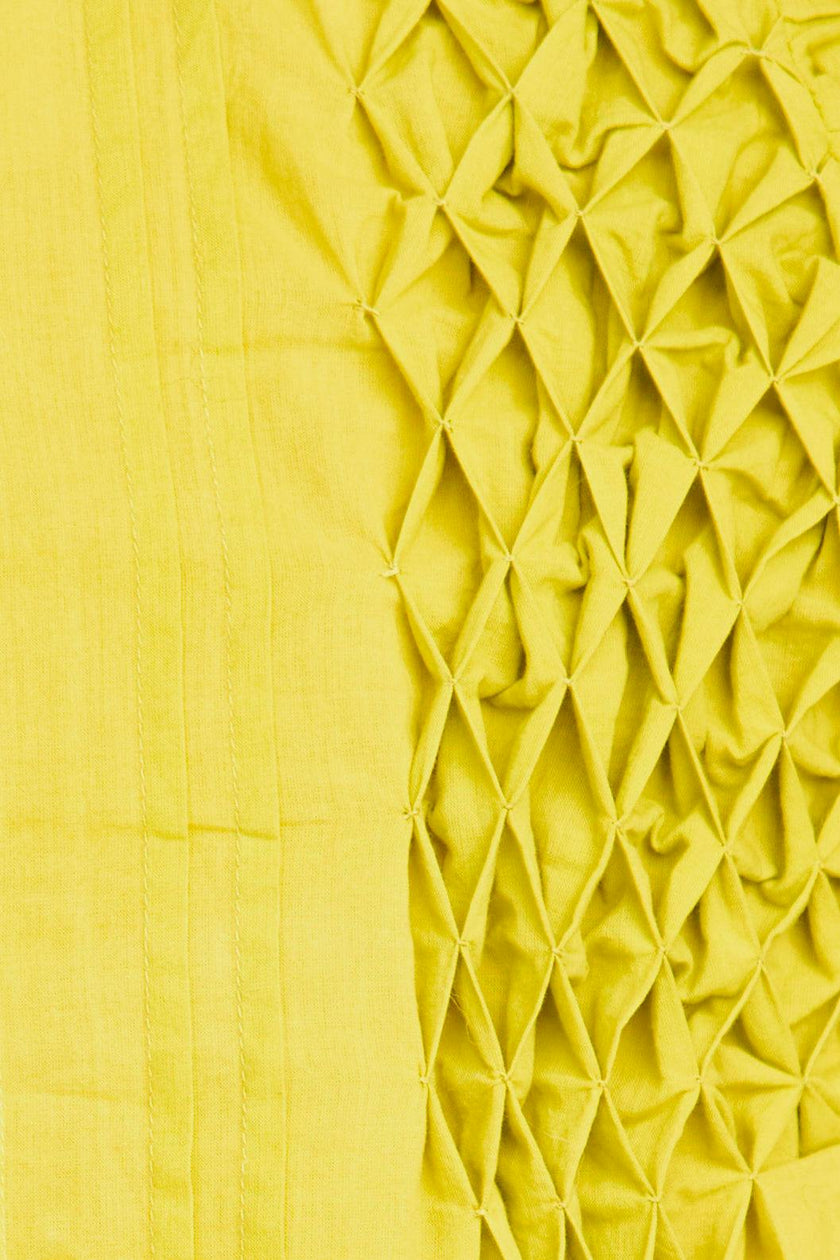 Ynez Smocked Dress in Lemongrass