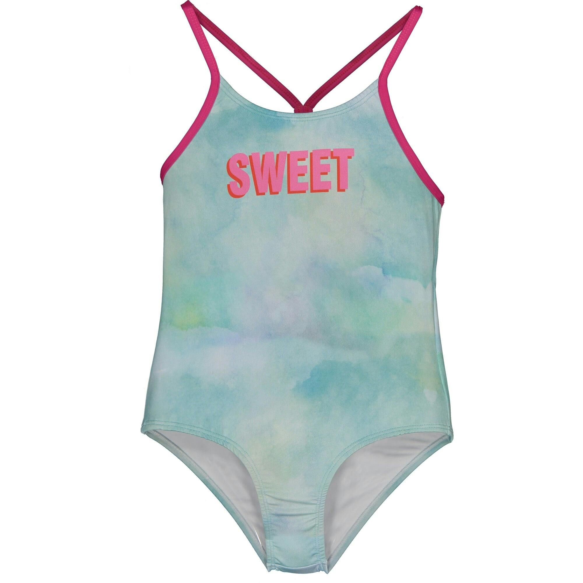 Sweet Tie-Dye One Piece Swimsuit, Multi