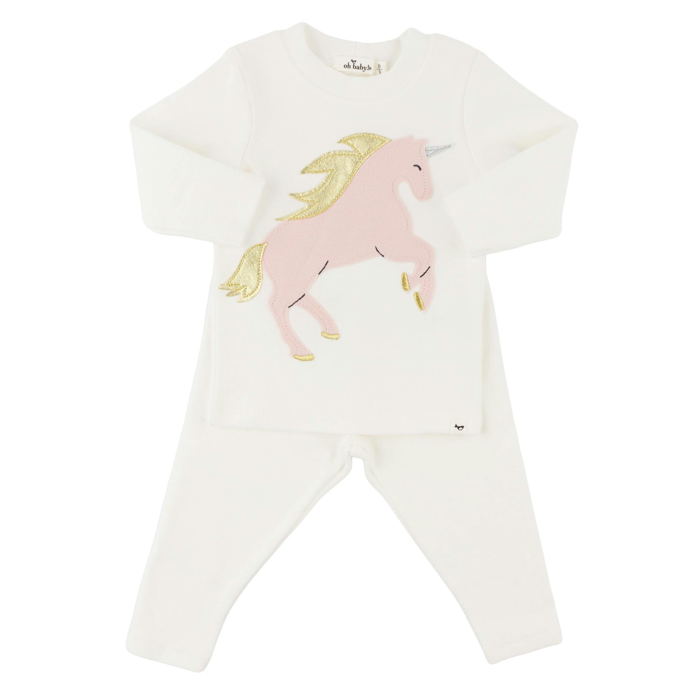 Prancing Applique L/S 2pc Set