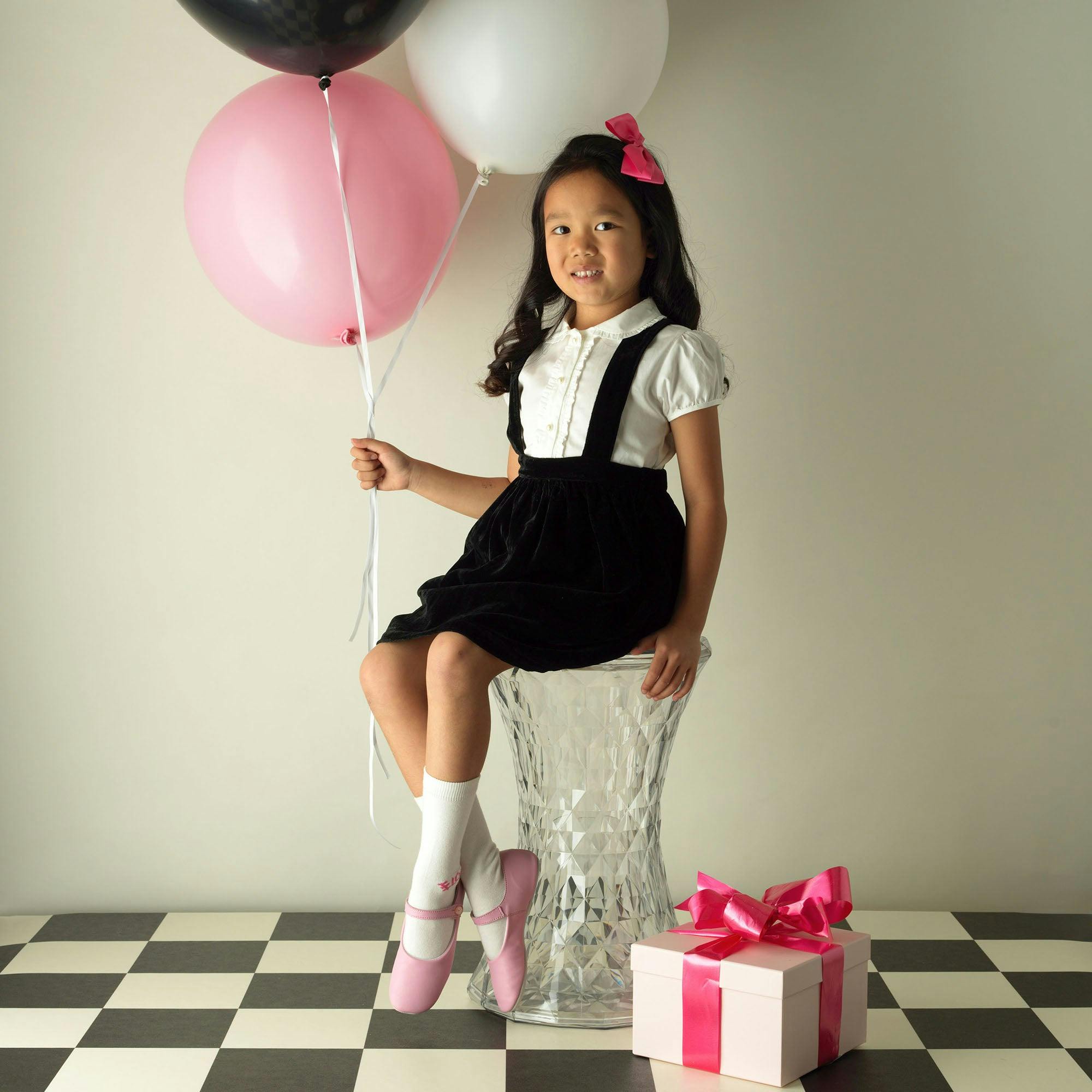 Eloise Silk Velvet Pinafore Set