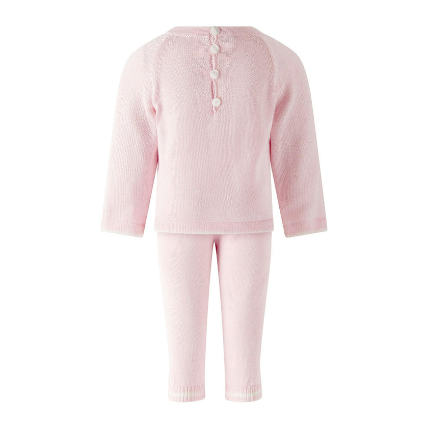 Pima Crochet Rose Knit Set