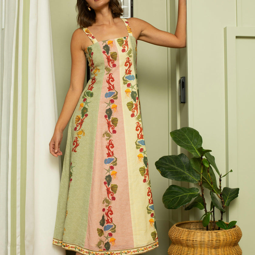 Loren Multi Shell Midi Dress