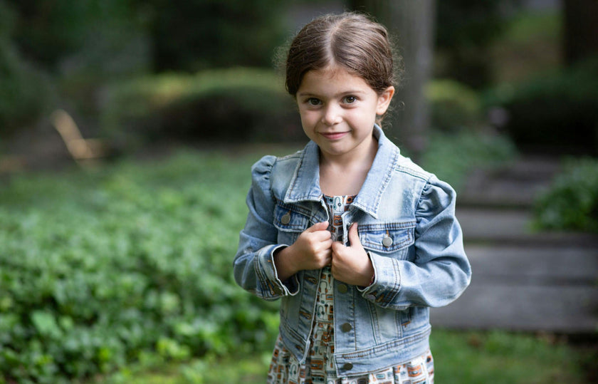 Puff Sleeve Denim Jacket