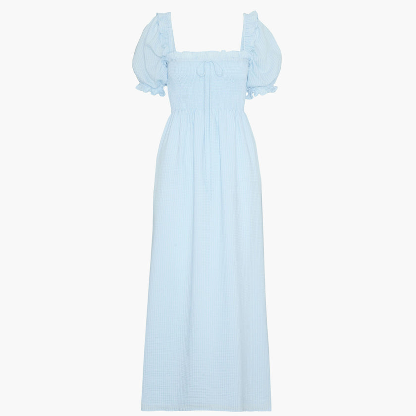 The Scarlett Nap Dress - Pale Blue