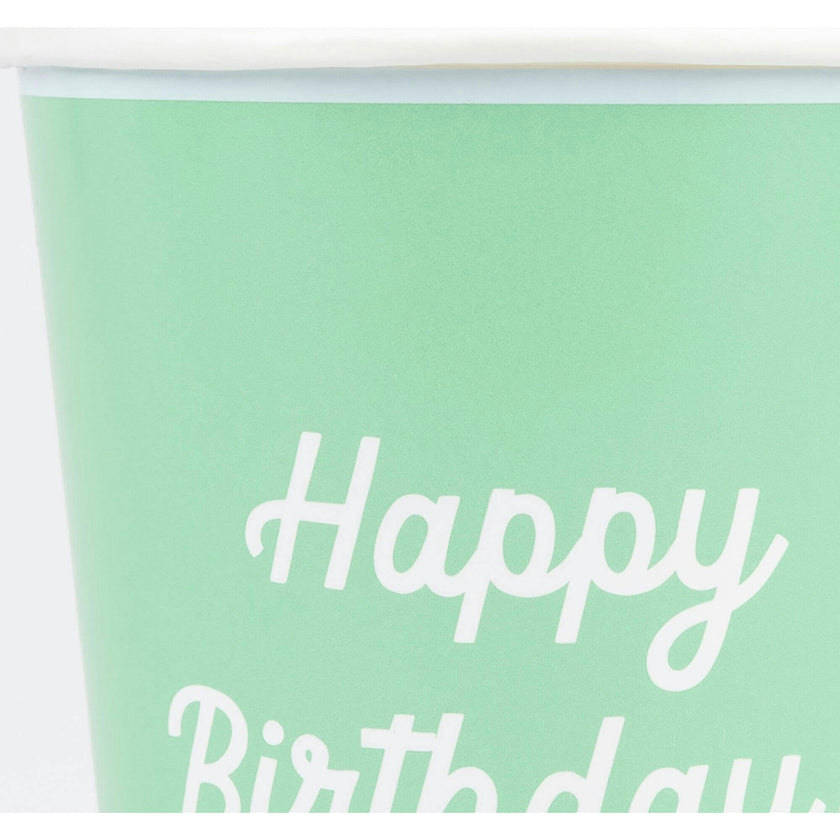 Mixed Happy Birthday Cups