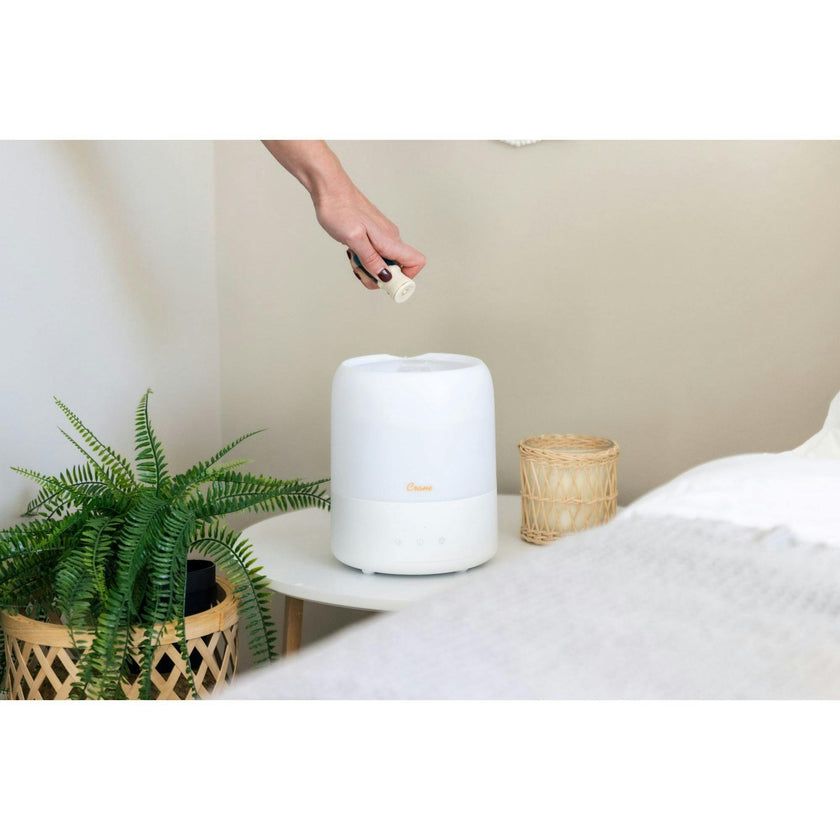 3 in 1 Compact Humidifier - 0.5 Gallon with Sleep Support Light & Aroma Diffuser