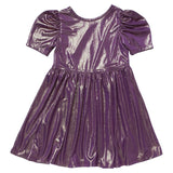 Girls Lame Laurie Dress - Deep Purple