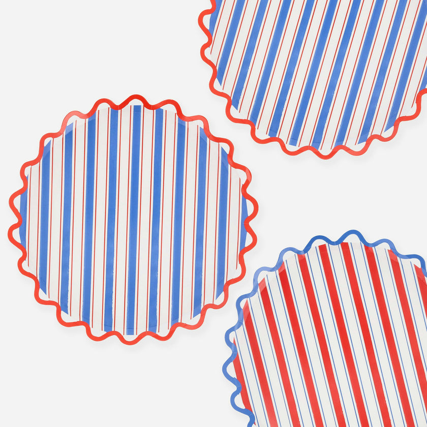 Nautical Striped Dinner Plates