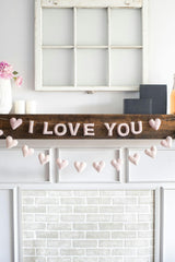 I Love You Garland (Pink)