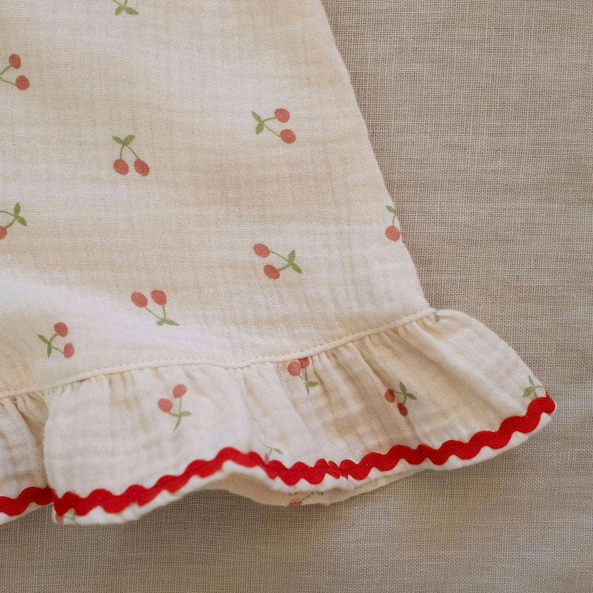 Isola Romper in Cherry