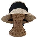 Clematis Bucket Hat (PreOrder Shipping June 15th) - Black Wide & Short Grosgrain Ribbon