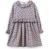 Ruffle Collar Long Sleeve Dress