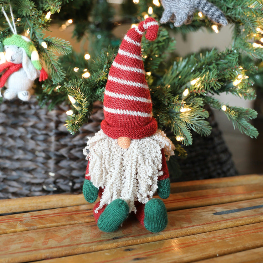 Sitting Gnome Santa