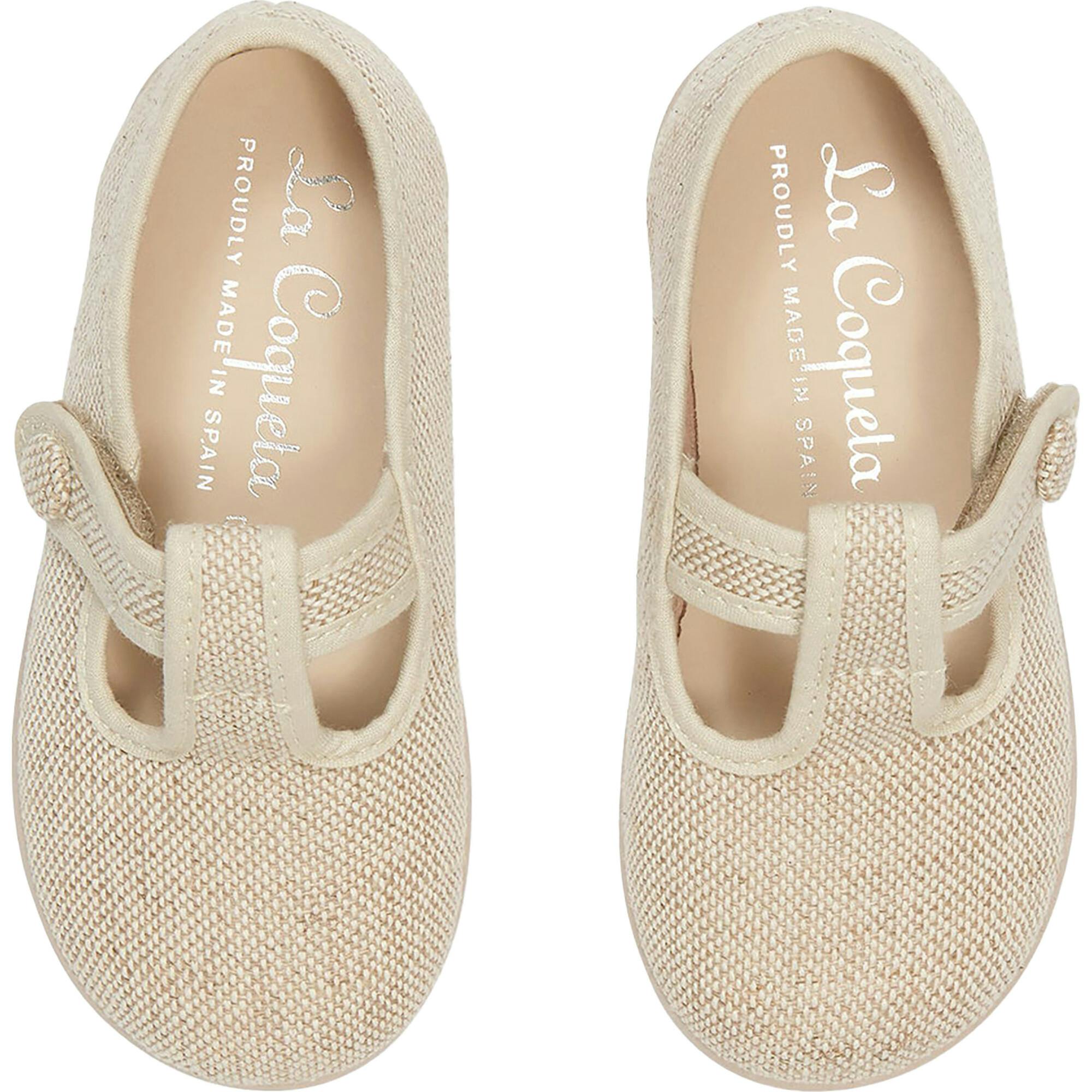 Pedro Canvas Baby T-Bar Espadrille